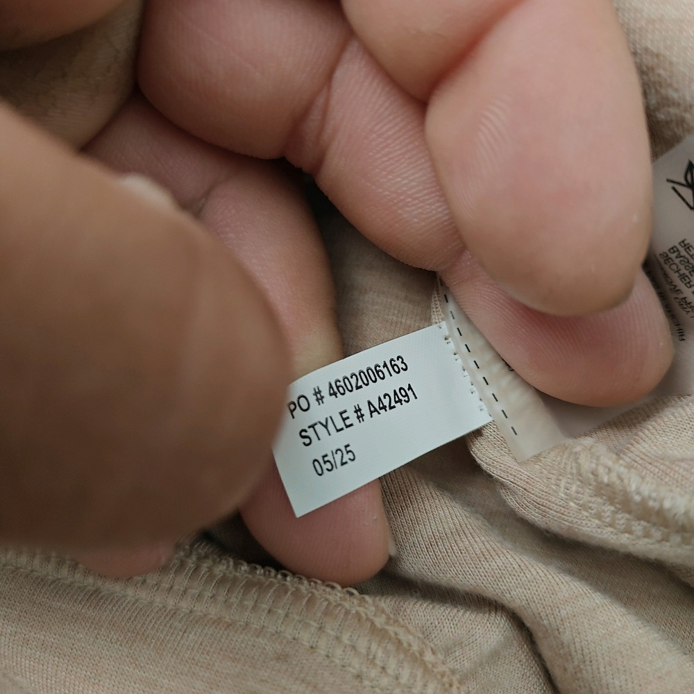 TravisMathew Peloton Womens Quarter Zip Pullover Beige A42491 Small Heathered - Picture 10 of 14